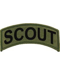 PATCH-ARMY,TAB,SCOUT (SUBDUED)