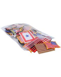 PATCH-CLOSEOUT,USA & PATRIOTIC (PACK OF 100)