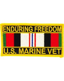 PATCH-ENDURING FREED.USMC SVC.RIBBON