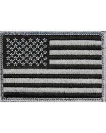 PATCH-FLAG,USA,BLK/SLV (L)  