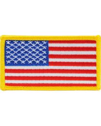 PATCH-FLAG,USA,GOLD (L)  