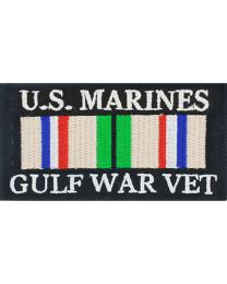 PATCH-GULF WAR,VET,USMC SVC.RIBBON
