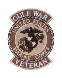 PATCH-GULF WAR,VET,USMC (DESERT)