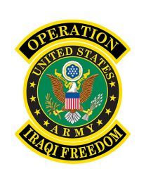 PATCH-IRAQI FREED.ARMY (3 PC)