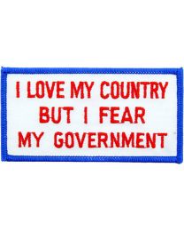 PATCH-LOVE MY CNTRY,FEAR  