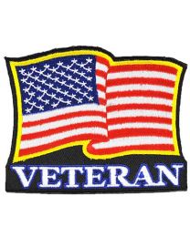 PATCH-USA VETERAN,WAVY  