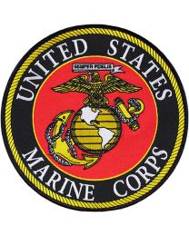 PATCH-USMC LOGO (08) (SLV/GLD)