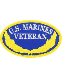 PATCH-USMC,VETERAN OVAL  