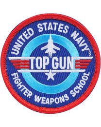 PATCH-USN,TOP GUN,FIGHTER (Tactical Hook & Loop) WEAPONS SCHOOL