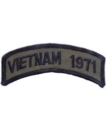 PATCH-VIETNAM,TAB,1971 (SUBDUED)