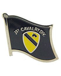 PIN-ARMY,001ST CAV FLAG  