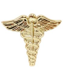 PIN-MEDICAL,CADUCEUS (GLD)