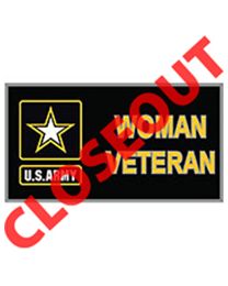 PIN-ARMY,WOMAN VETERAN  