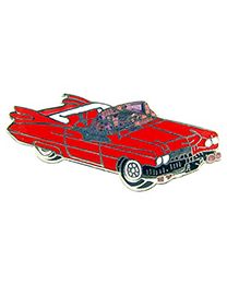 PIN-CAR,CADILLAC,RED  