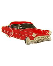PIN-CAR,CHEVY,'54,RED  