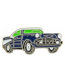 PIN-CAR,CHEVY,'57 BLUE  