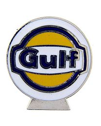 PIN-CAR,GAS,GULF,LOGO  