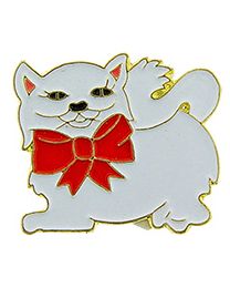 PIN-CAT,KITTY W/BOW  