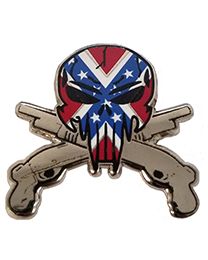 PIN-CONFEDERATE SKULL  