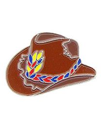 PIN-COWBOY,HAT,BRN  