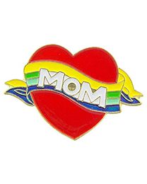 PIN-HOL,MOM,HEART & RIBBO  