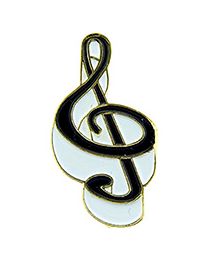 PIN-MUSIC,NOTE,G CLEFF,BK  