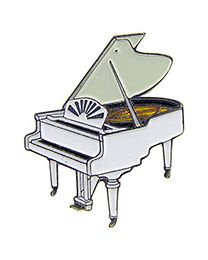 PIN-MUSIC,PIANO,GRAND,WHT  