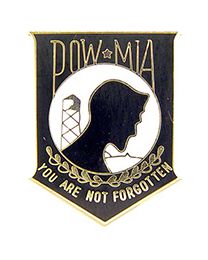 PIN-POW*MIA,YOU'RE NOT,BK (MINI)
