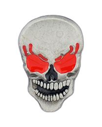 PIN-SKULL,RED EYES  