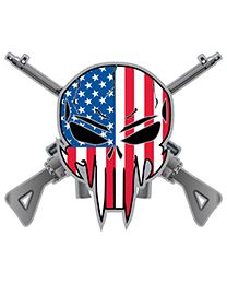 PIN-SNIPER & RIFLES RW&B  