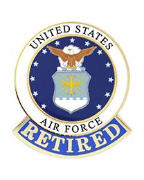 PIN-USAF RETIRED,EMBLEM  