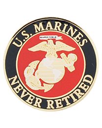 PIN-USMC LOGO,NEVER RET.  