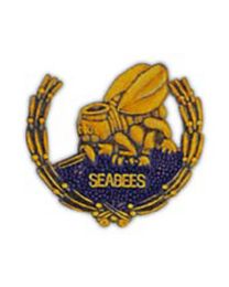 PIN-USN,SEABEES,WREATH,EM  