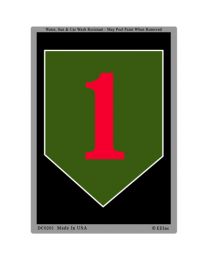 STICKER-U.S. ARMY,001ST DIV  