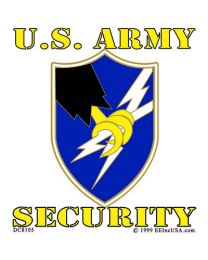 STICKER-ARMY,SECURITY (Adhesive Face Vinyl)