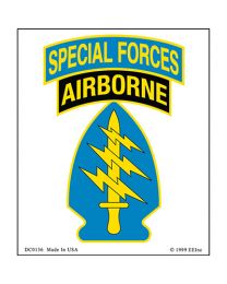 STICKER-SPECIAL FORCES AB (Clear Vinyl)