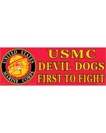 STICKER-USMC,DEVIL DOGS  
