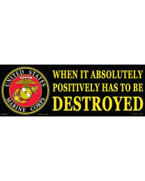 STICKER-U.S. MARINES,WHEN IT  