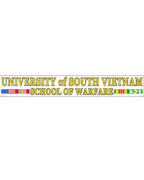STICKER-VIETNAM,UNIVERSITY (Clear Vinyl)