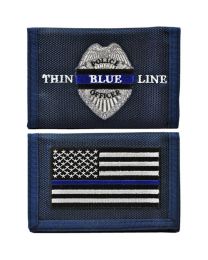 WALLET-POLICE,BLUE LINE  