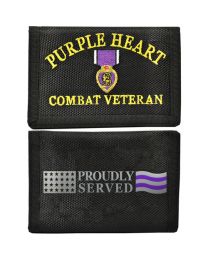 WALLET-PURPLE HEART  